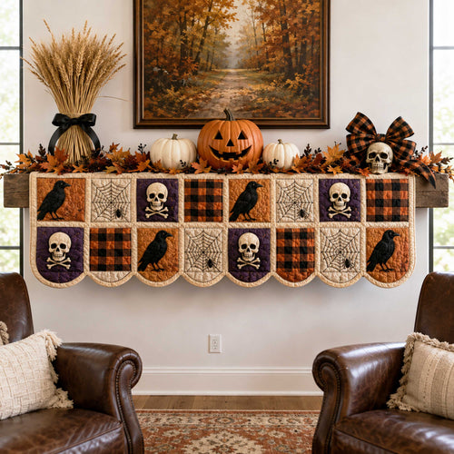 Halloween Shadows Quilted Mantle Scarf SN0TD150