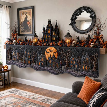 Halloween Spirit Quilted Mantle Scarf SN0TD145
