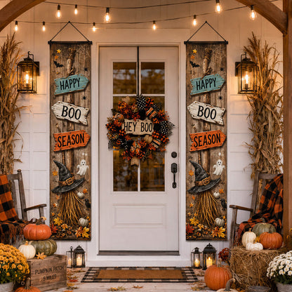 Happy Boo Season Welcome Door Banner SN0PT307