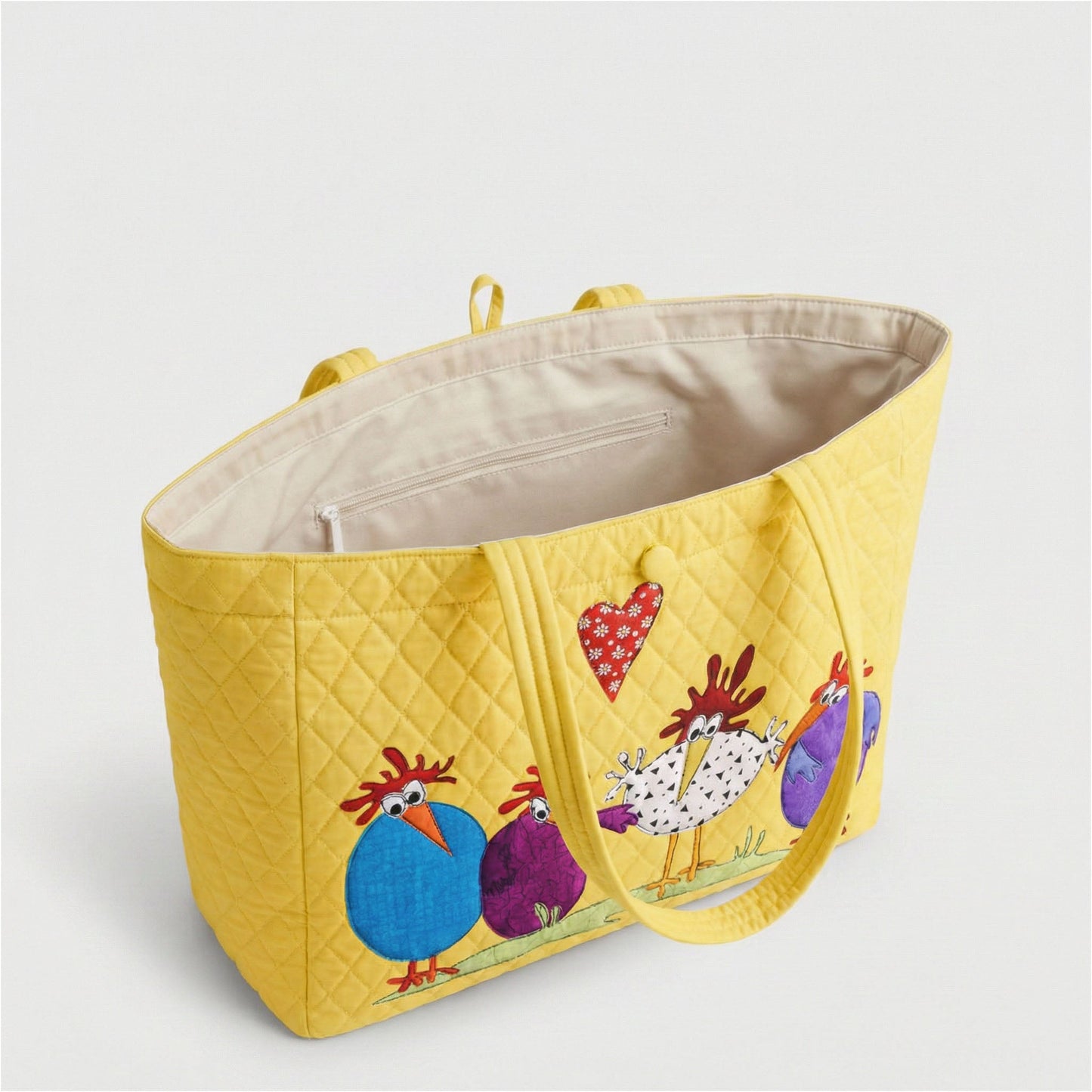 Happy Hen Harmony Quilted Classic Tote Bag SN0PT024