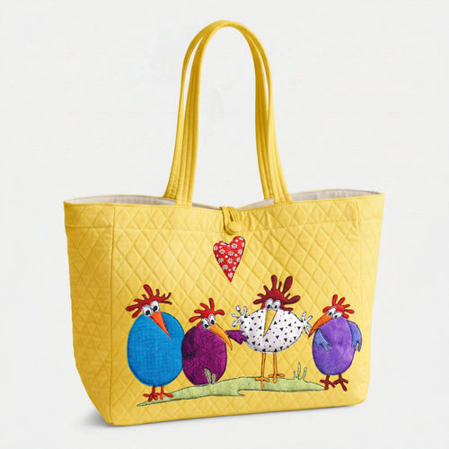 Happy Hen Harmony Quilted Classic Tote Bag SN0PT024