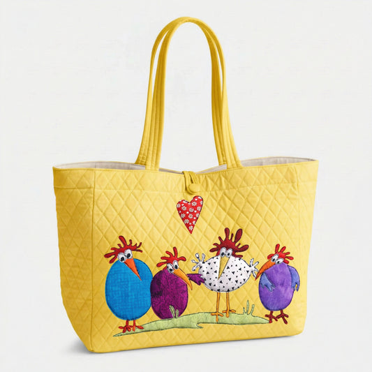 Happy Hen Harmony Quilted Classic Tote Bag SN0PT024