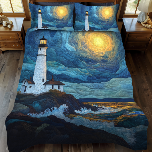 Harbor of Hope 3-Piece Quilted Bedding Set NCU0DK930