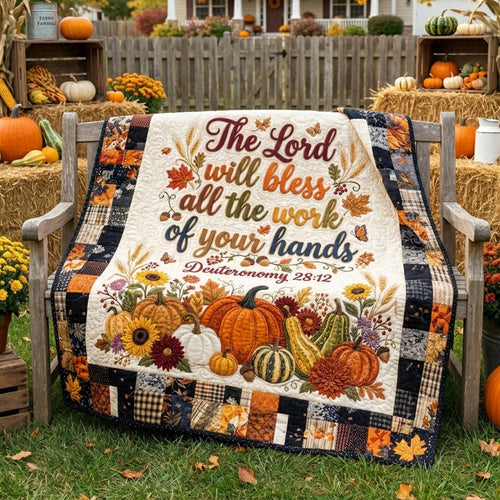 Harvest Blessings Quilted Blanket SN0PT195