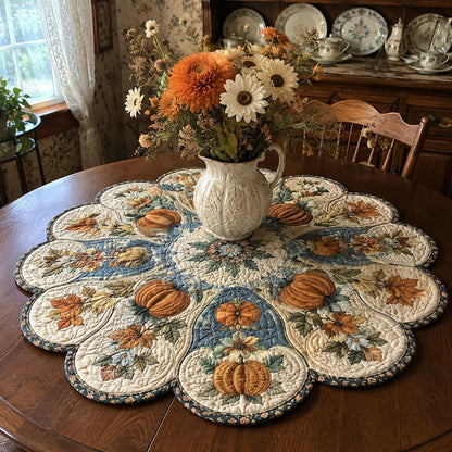 Harvest Ember Custom Shape Quilted Table Topper SN0PT467