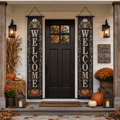 Harvest Gothic Charm Welcome Door Banner SN0PT259