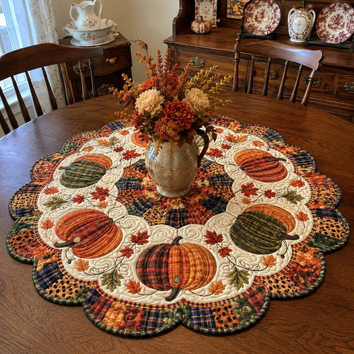 Harvest Moon Patch Custom Shape Quilted Table Topper SN0PT470