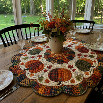 Harvest Moon Patch Custom Shape Quilted Table Topper SN0PT470