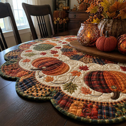 Harvest Moon Patch Custom Shape Quilted Table Topper SN0PT470