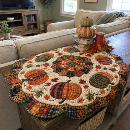 Harvest Moon Patch Custom Shape Quilted Table Topper SN0PT470