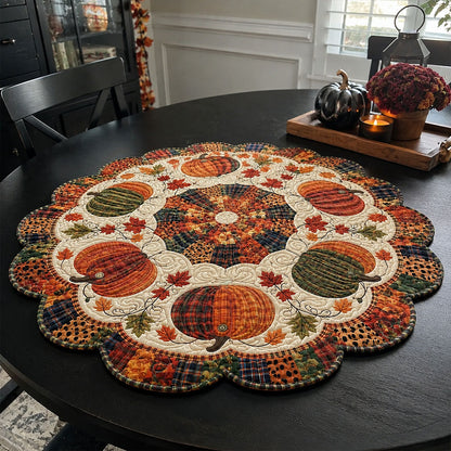 Harvest Moon Patch Custom Shape Quilted Table Topper SN0PT470