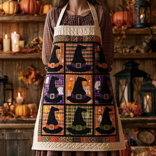 Harvest Moon Pumpkin Quilted Apron SN0DV113