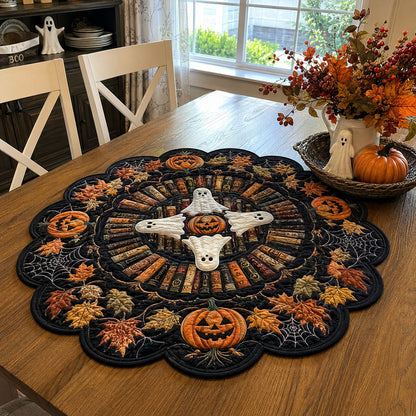 Harvest Of Spells Custom Shape Quilted Table Topper SN0PT541