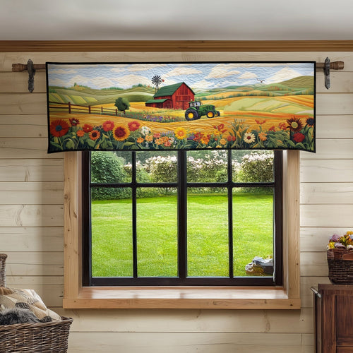 Harvest Pathway Quilted Valance NCU0PT5999