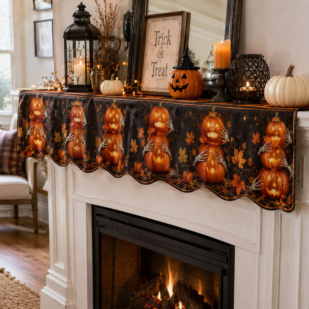 Harvest Pumpkin Glow Mantle Scarf SN0PT678