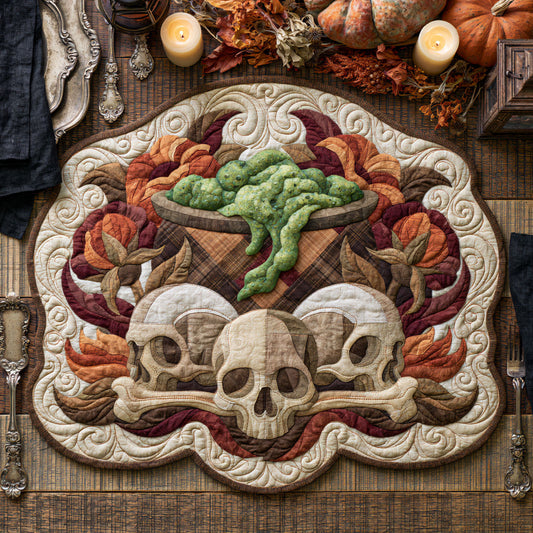 Harvest of Bones Custom Shape Quilted Placemat SN0PT336