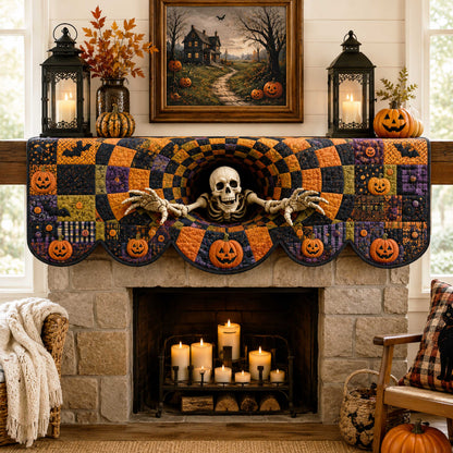 Haunted Depths Quilted Mantel Scarf SN0TD310