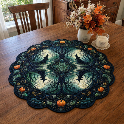 Haunted Forest Whisper Custom Shape Quilted Table Topper SN0PT543