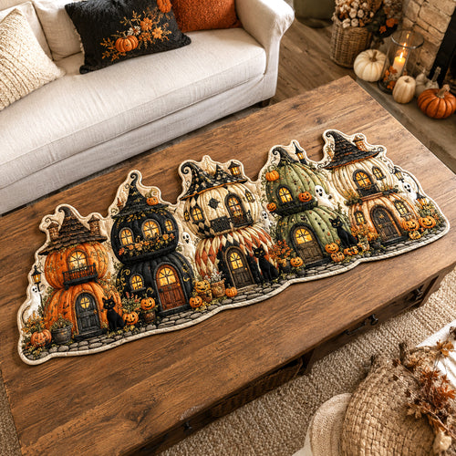 Haunted Hamlet Custom Shape Quilted Table Runner SN0TV015