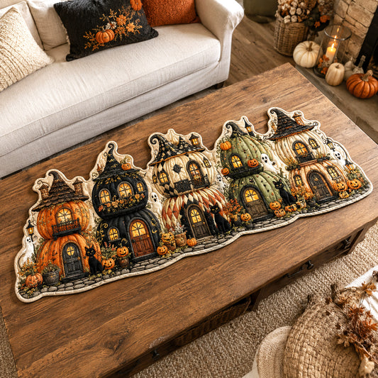 Haunted Hamlet Custom Shape Quilted Table Runner SN0TV015