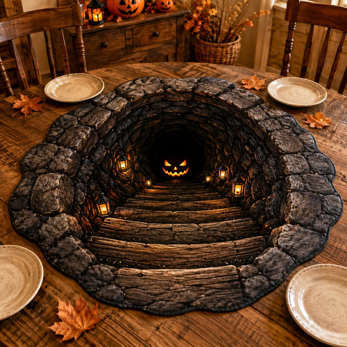 Haunted Hearth Custom Shape Quilted Table Topper SN0TV226