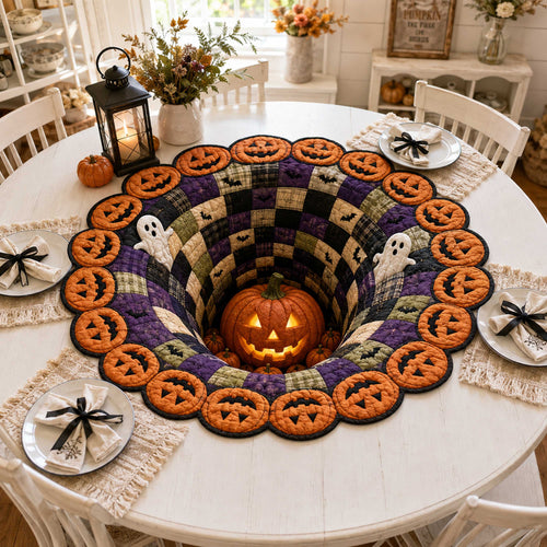 Haunted Hollow Custom Shape Quilted Table Topper SN0TD298