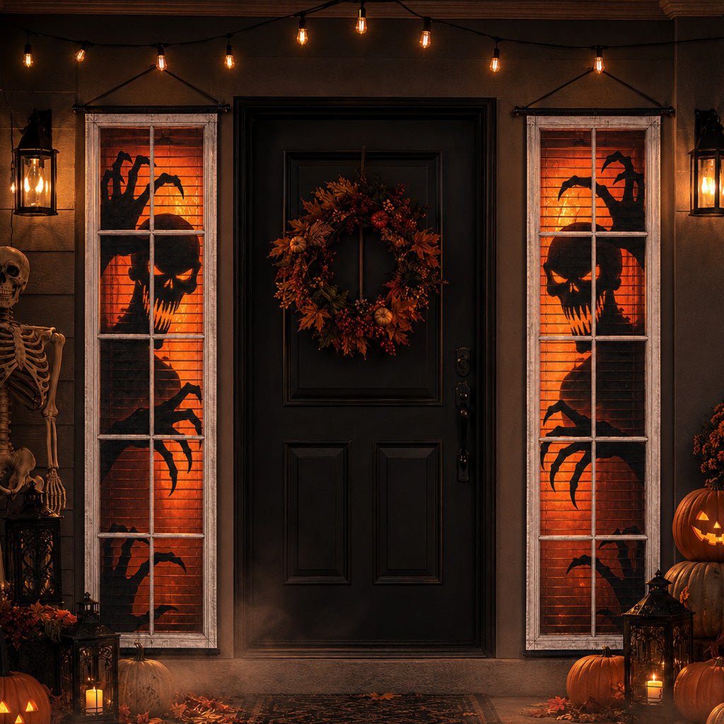 Haunted Moon Welcome Welcome Door Banner SN0PT262