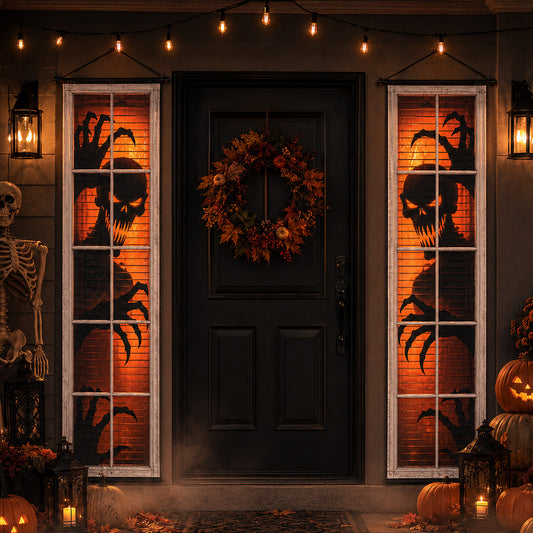 Haunted Moon Welcome Welcome Door Banner SN0PT262