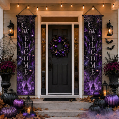 Haunted Porch Magic Welcome Door Banner SN0PT263