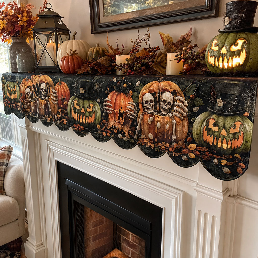 Haunted Pumpkin Patch Mantle Scarf SN0PT681