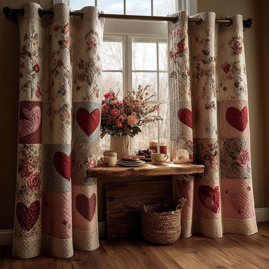 Heart Harmony Quilted Curtains NCU0QQ238