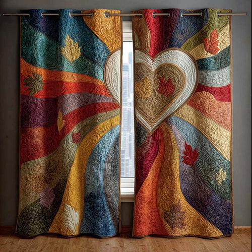 Heart Serenity Quilted Curtains NCU0QQ243
