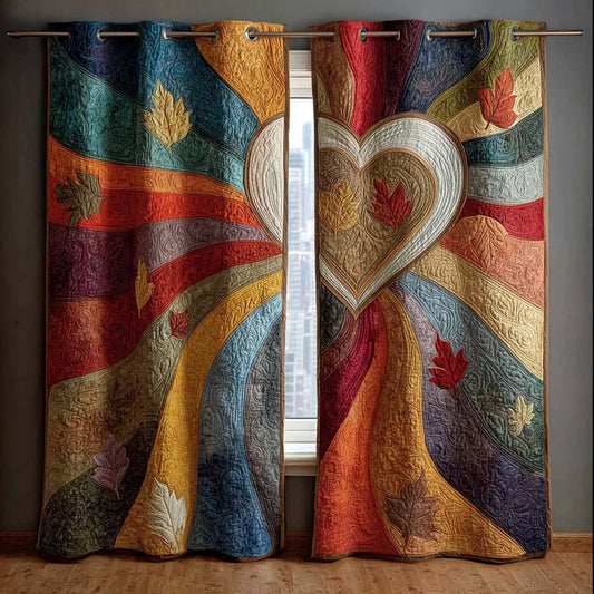Heart Serenity Quilted Curtains NCU0QQ243