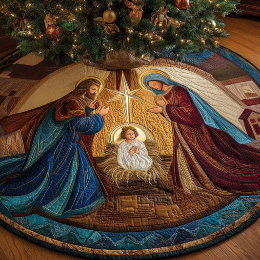 Heavenly Adoration Quilted Tree Skirt NCU0NXD937