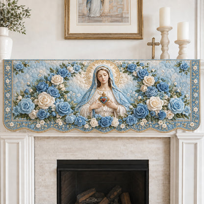 Heavenly Bloom Quilted Mantel Scarf SN0TV250
