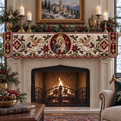 Heavenly Madonna Quilted Mantel Scarf SN0HH0920