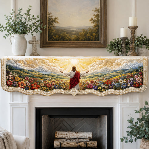 Heavenly Path Quilted Mantel Scarf SN0TV238