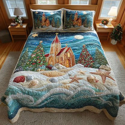Heavenly Peace 3-Piece Quilted Bedding Set SN0PT419