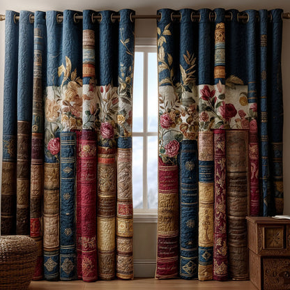 Heirloom Bookcase Charm Quilted Curtains NCU0TP0165
