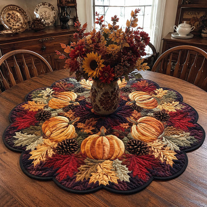 Heirloom Harvest Custom Shape Quilted Table Topper SN0PT473
