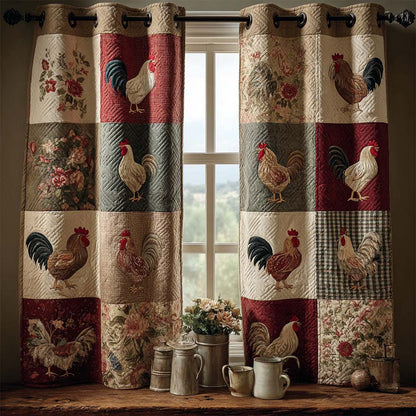 Hen Harmony Quilted Curtains NCU0QQ250