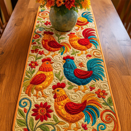 Hen Whisper Quilted Table Runner NCU0NNT1313
