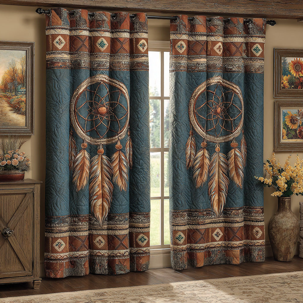 Heritage Catcher Crest Quilted Curtains NCU0DH883