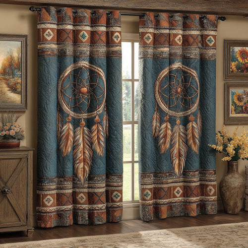 Heritage Catcher Crest Quilted Curtains NCU0DH883