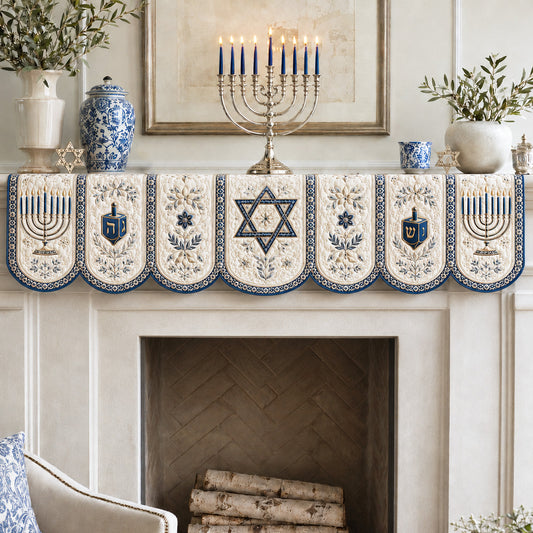 Heritage Glow Quilted Mantel Scarf SN0TV220