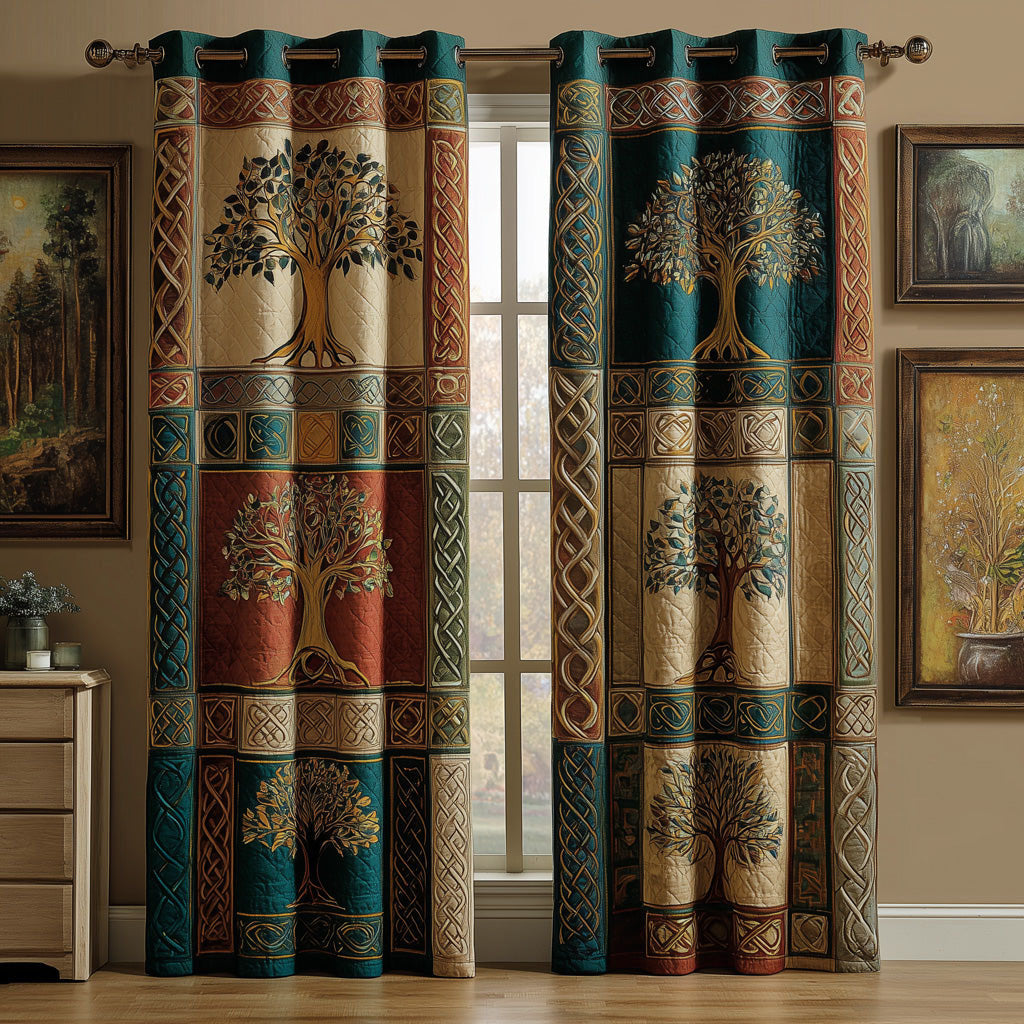 Heritage Grove Quilted Curtains NCU0DH805