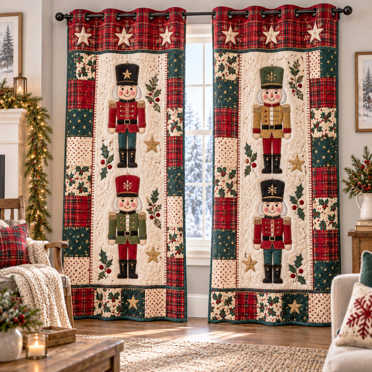 Heritage Guard Quilted Curtains SN0TD1095