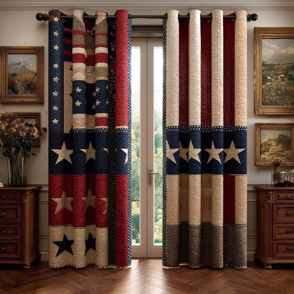 Heritage Patch Quilted Curtains NCU0QQ291