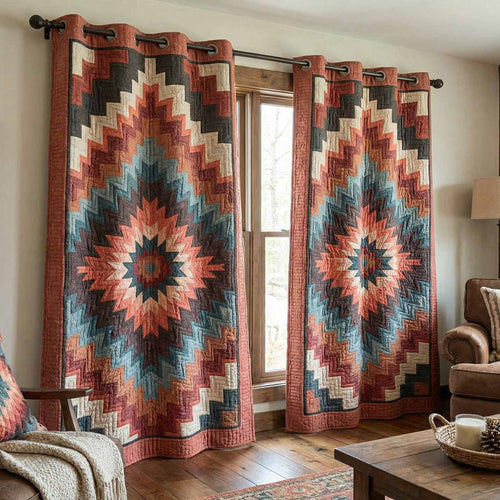 Heritage Star Quilted Curtains NCU0DX057