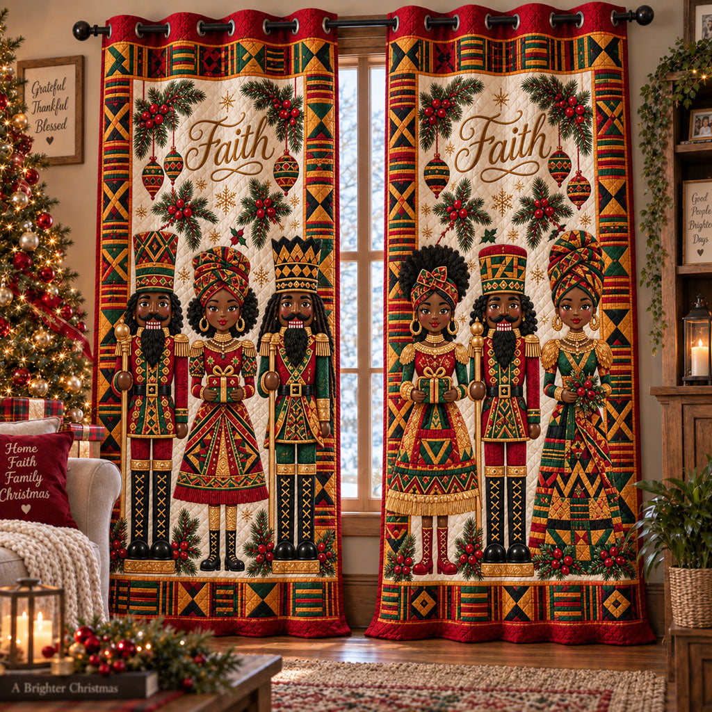 Heritage of Christmas Love Quilted Curtains SN0PT1278